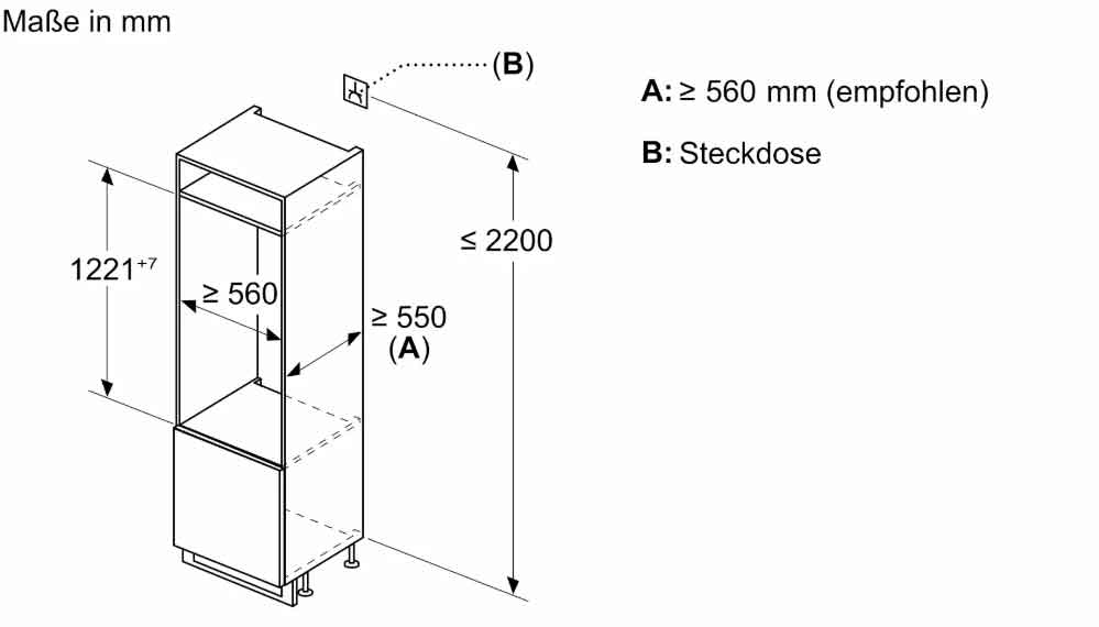 Neff KI2426DD1 N70, Einbau-Kühl-Schrank