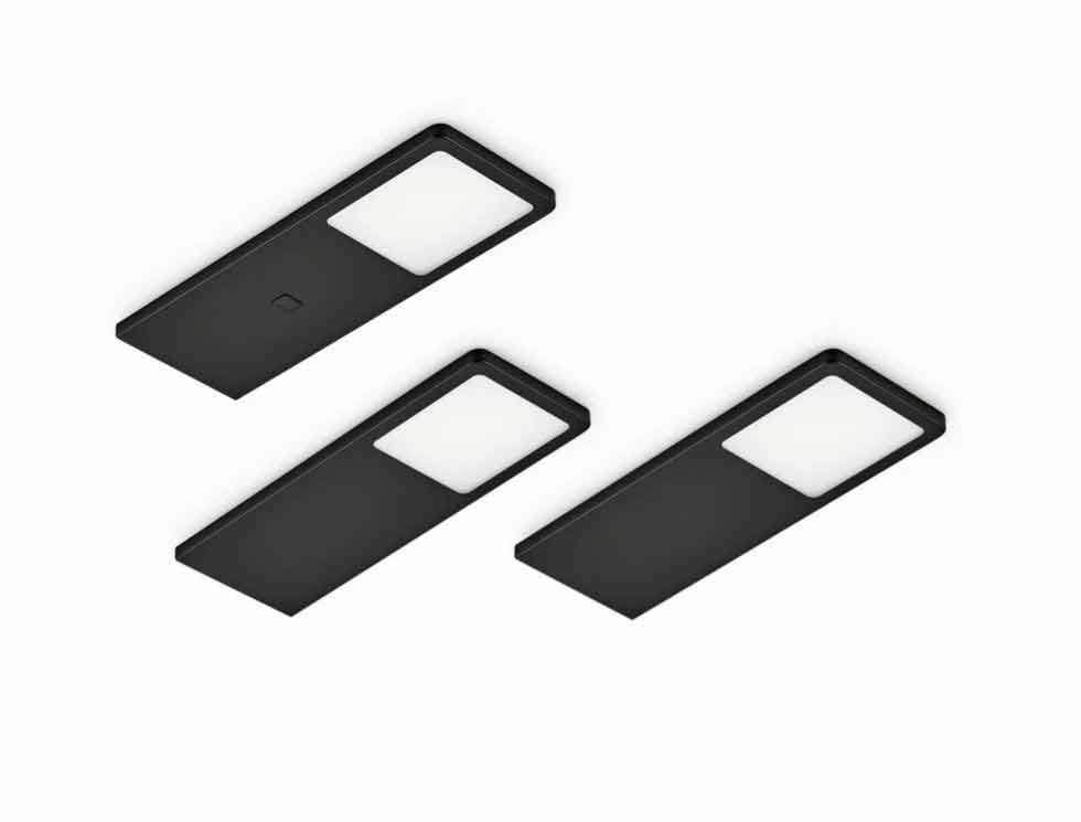 Naber Neva LED, Leuchte, Set-3, schwarz