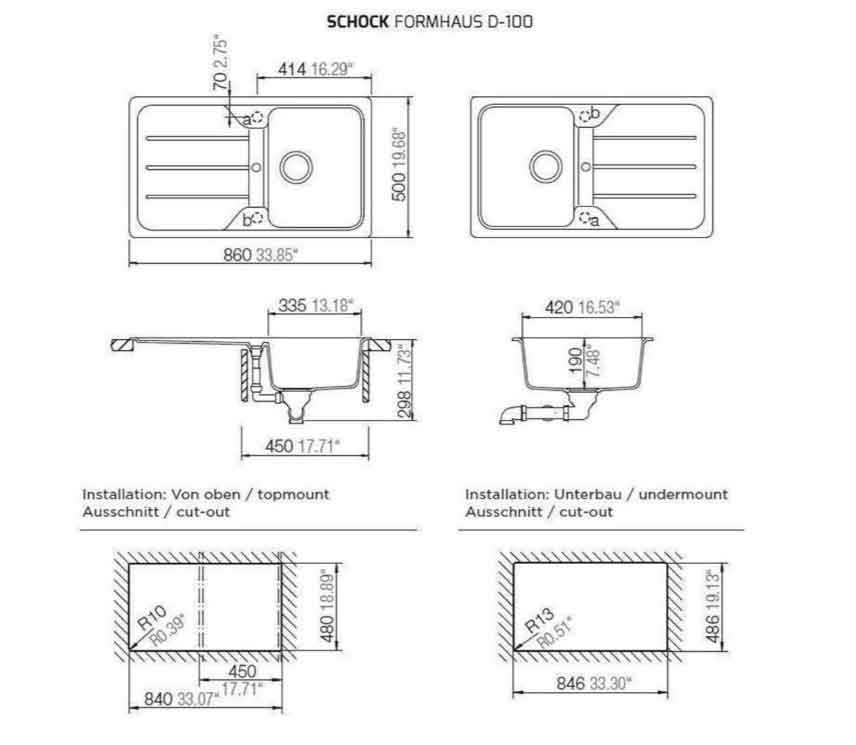 Schock Formhaus D-100 A Onyx