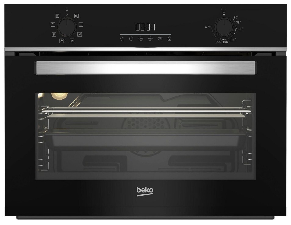 Beko BBCM13300X EEK: A Einbaubackofen, 60cm breit, 48L, Kindersicherung